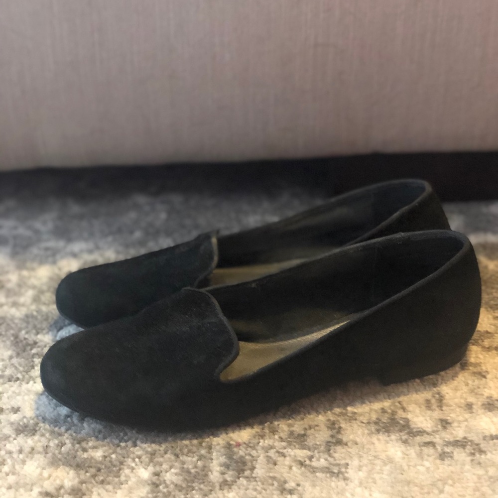 Black loafers